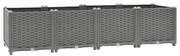 vidaXL Canteiro elevado 160x40x38 cm polipropileno