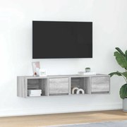vidaXL Móveis TV 2 pcs 60x31x25,5 cm derivados madeira cinzento sonoma