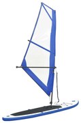 Prancha de Paddle SUP com Vela e Remo - 330cm - Azul e Branco