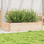 vidaXL Vaso/floreira de jardim 110x60x23 cm madeira de pinho maciça