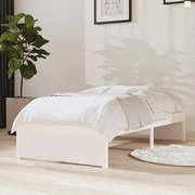 Estrutura cama pequena solteiro 75x190 cm madeira maciça branco