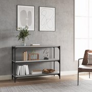 vidaXL Estante 100x33x70,5 cm derivados de madeira/aço cinza sonoma