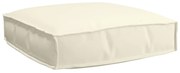 vidaXL Almofada de palete para assento Creme 60 x 60 x 12 cm