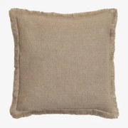 Almofada Quadrada 45x45 Cm Em Linho Glenfern Beige Semoline - Sklum
