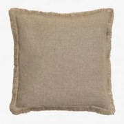 Almofada Quadrada Em Algodão E Linho (45x45 Cm) Glenfern Beige Semoline - Sklum