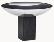 Taça decorativa com base em mármore Sapoto