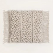 Almofada Quadrada 45x45 Cm Em Macramé Narses A - Sklum