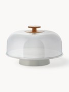 Prato de bolo em porcelana com tampa Mattina