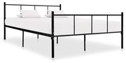 vidaXL Estrutura de cama 120x200 cm metal preto
