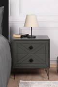 Mesa de Cabeceira Luna – Antracite – 50x55x40 cm