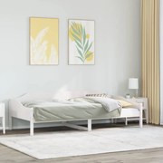 vidaXL Estrutura de cama sem colchão 80x200 cm pinho maciço branco
