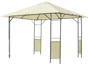 Outsunny Pérgola de Jardim 3x3x2,6m Pérgola de Exterior com Estrutura