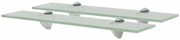 vidaXL Prateleiras flutuantes 2 pcs vidro 50x20 cm 8 mm
