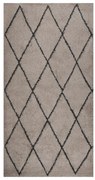 vidaXL Tapete shaggy de pelo alto 80x150 cm bege/antracite