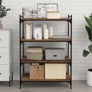 vidaXL Prancha de Estante para Livros 4 pcs Castanho 100 x 40 x 1.5cm