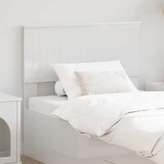 vidaXL Cabeceira Branco Brilhante 90 cm Madeira processada
