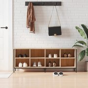 vidaXL Sapateira 131x35x50 cm derivados de madeira carvalho sonoma