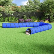 vidaXL Túnel para cães Ø 55x1000 cm poliéster azul