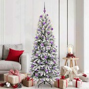 vidaXL Árvore de Natal Artificial com 300 LEDs Branco 180 cm