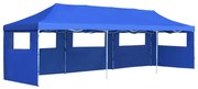 Tenda para festas pop-up dobrável c/ 5 paredes 3x9 m azul