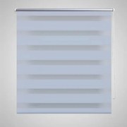 Estore de rolo 80 x 150 cm, linhas de zebra / Branco