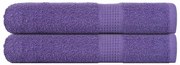 vidaXL Toalhas FROGN 2 pcs 100x200 cm 360 g/m² roxo