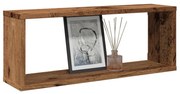 vidaXL Prateleiras parede em cubo 2pcs deriv. de madeira madeira velha