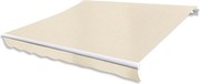vidaXL Toldo dobrável motorizado 400 cm creme