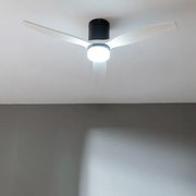 Ventoinha de teto EnergySilence Aero 5600 Aqua Black&White Connected de 40 W e 52’’ com controlo remoto, controlo por Wi-Fi
