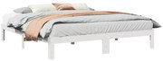 vidaXL Cama sem colchão 180x200 cm madeira de pinho maciça branco
