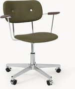 Cadeira de escritório em couro regulável em altura Co