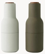 Moinho de sal e pimenta com tampa em madeira de nogueira Bottle Grinders, 2 uni.