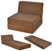 Sofá-cama dobrável triplo, sofá-cama conversível Floo - cinza