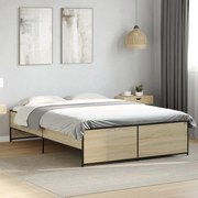 Estrutura de cama 120x190 cm derivados madeira/metal