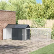 vidaXL Gaiola para Pássaros Antracite 416.5 x 103 x 142 cm