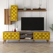 Unidade TV ClassS – Walnut Yellow – 180x44x35 cm