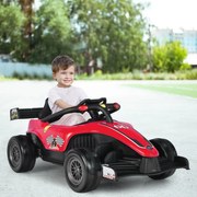 Carro Eléctrico Para Crianças 12V Carro Corrida Infantil 12 V com Controlo Remoto Sistema de Arranque Suave Música Vermelho