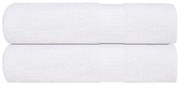 Toalhas de banho 2pcs 70x140 cm 360 gsm 100% algodão branco