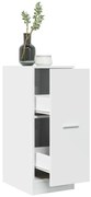 vidaXL Armário boticário 30x41x77,5 cm derivados de madeira branco