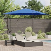 Guarda-sol de Bananeira Cantilever Azul 249 x 249 x 250 cm