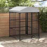vidaXL Canil de exterior com telhado 150x150x210 cm