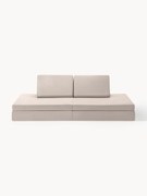 Sofá de brincar modular em veludo para crianças artesanal Mila