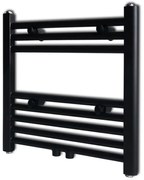 Aquecedor toalhas casa de banho liso 480 x 480 mm preto