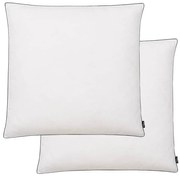 vidaXL Almofadas 2 pcs enchimento de penugem/penas 80x80 cm branco