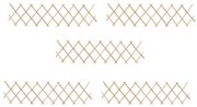 vidaXL Cercas em treliça 5 pcs 180x30 cm madeira de abeto