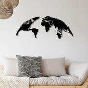 Acessório Decorativo de Parede Metal-391 – Preto – 120 x 47 cm