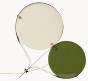 Candeeiro de mesa com abajures de vidro acrílico Coppia