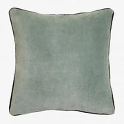 Almofada Quadrada 40x40 Cm Em Veludo Zarbel Azul Claro Cinzento - Sklum