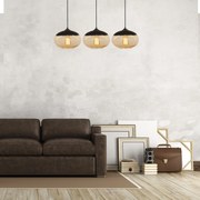 Chandelier Camini – Preto – 75 x 25 cm