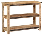 vidaXL Mesa consola 100x35x75 cm madeira de mangueira maciça